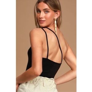Black Strappy Women's Top